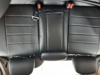 5 999 р. Чехлы для сидений SeiNtex (экокожа, черные) Opel Astra H хэтчбек 5дв дорестайлинг (2004-2007)  с доставкой в г. Пермь. Увеличить фотографию 2