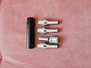 129 р. Колёсный болт длиной 28 мм Вектор M12 1.5 28 секретка (по 1 шт) (пос. место: конус)    с доставкой в г. Пермь. Увеличить фотографию 2