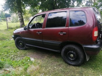 1 199 р. Пороги накладки Autodemic  Chevrolet Niva  2123 (2002-2008), Лада 2123 (Нива Шевроле) (2002-2008) (Текстурная поверхность)  с доставкой в г. Пермь. Увеличить фотографию 7