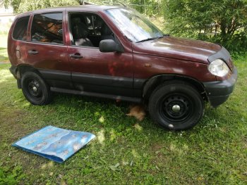 1 199 р. Пороги накладки Autodemic  Chevrolet Niva  2123 (2002-2008), Лада 2123 (Нива Шевроле) (2002-2008) (Текстурная поверхность)  с доставкой в г. Пермь. Увеличить фотографию 6