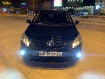 1 899 р. Дефлектор капота CA-Plastiс Toyota Auris E150 хэтчбэк 5 дв. рестайлинг (2010-2012) (Classic черный, Без надписи)  с доставкой в г. Пермь. Увеличить фотографию 3