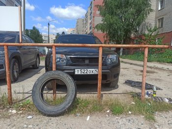 4 599 р. Решётка радиатора DM-Style Renault Duster HS дорестайлинг (2010-2015) (Без сетки, Неокрашенная глянец (под окраску))  с доставкой в г. Пермь. Увеличить фотографию 6
