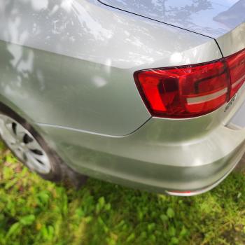 6 799 р. Задний бампер SAT Volkswagen Jetta A6 седан рестайлинг (2015-2018) (Неокрашенный)  с доставкой в г. Пермь. Увеличить фотографию 3