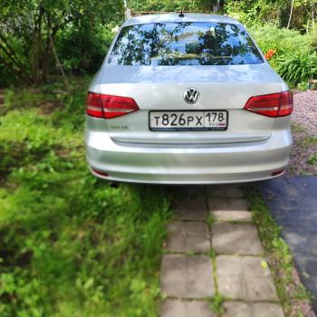 6 799 р. Задний бампер SAT Volkswagen Jetta A6 седан рестайлинг (2015-2018) (Неокрашенный)  с доставкой в г. Пермь. Увеличить фотографию 4