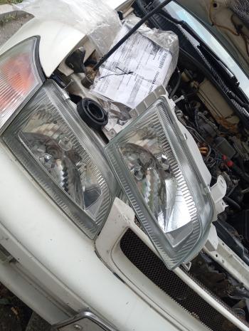 3 099 р. Правая фара (хрусталь) SAT Toyota Corona T190 седан дорестайлинг (1992-1994)  с доставкой в г. Пермь. Увеличить фотографию 2