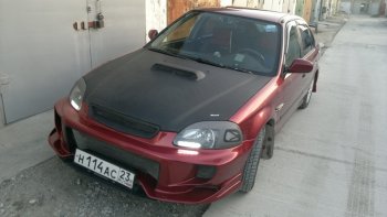 7 299 р. Передний бампер VeilSide Honda Civic EJ,EK,EM седан дорестайлинг (1995-1998) (кузов: седан)  с доставкой в г. Пермь. Увеличить фотографию 4