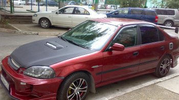 7 299 р. Передний бампер VeilSide Honda Civic EJ,EK,EM седан дорестайлинг (1995-1998) (кузов: седан)  с доставкой в г. Пермь. Увеличить фотографию 5