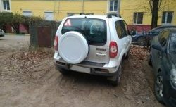 1 089 р. Чехол запасного колеса R16 Chevrolet V5 Лада 2123 (Нива Шевроле) 1 рестайлинг (2009-2020) (Неокрашенный)  с доставкой в г. Пермь. Увеличить фотографию 3