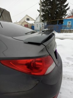 4 389 р. Спойлер M-VRS V2 Hyundai Solaris RBr седан рестайлинг (2014-2017) (Неокрашенный)  с доставкой в г. Пермь. Увеличить фотографию 2