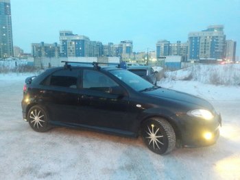 3 099 р. Пороги накладки Атланта  Chevrolet Lacetti  хэтчбек (2002-2013) (Неокрашенные)  с доставкой в г. Пермь. Увеличить фотографию 4