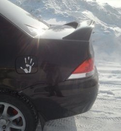 4 099 р. Средний спойлер 2.0 стандарт  Mitsubishi Lancer  9 CS (2003-2009) седан 1-ый рестайлинг, седан 2-ой рестайлинг (Без места под стоп-сигнал, Неокрашенный)  с доставкой в г. Пермь. Увеличить фотографию 3