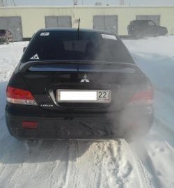 4 099 р. Средний спойлер 2.0 стандарт  Mitsubishi Lancer  9 CS (2003-2009) седан 1-ый рестайлинг, седан 2-ой рестайлинг (Без места под стоп-сигнал, Неокрашенный)  с доставкой в г. Пермь. Увеличить фотографию 4