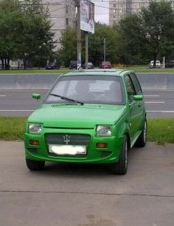 4 389 р. Передний бампер Я-робот V1  Лада Ока 1111 (1988-2008) (Неокрашенный)  с доставкой в г. Пермь. Увеличить фотографию 12