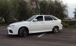 10 999 р. Передний бампер Ring-2 Лада Приора 2172 хэтчбек дорестайлинг (2008-2014) (Неокрашенный)  с доставкой в г. Пермь. Увеличить фотографию 5