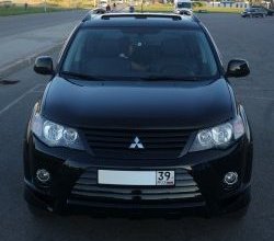679 р. Радиаторная решётка Sport Mitsubishi Outlander XL (CW)  дорестайлинг (2005-2009) (Неокрашенная)  с доставкой в г. Пермь. Увеличить фотографию 12
