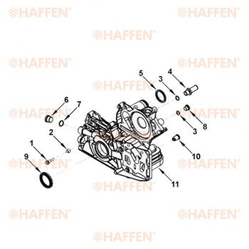 639 р. Сальник коленчатого вала передний (ISF2.8, 50.3Х65Х8, 5265266) HAFFEN ГАЗ Баргузин 2217 автобус 1-ый рестайлинг (2003-2010)  с доставкой в г. Пермь. Увеличить фотографию 3