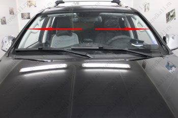 1 699 р. Водостоки (дефлектора) лобового стекла Стрелка 11 Foton Sauvana (2014-2020)  с доставкой в г. Пермь. Увеличить фотографию 3