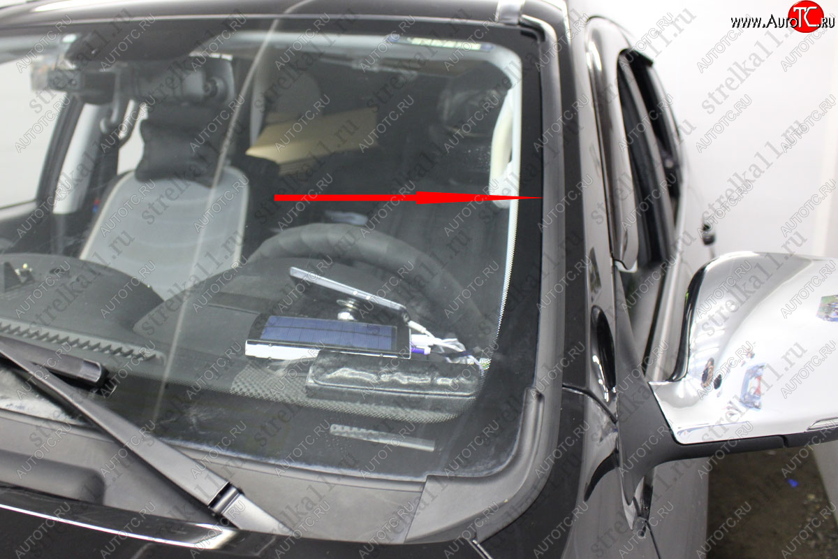 1 699 р. Водостоки (дефлектора) лобового стекла Стрелка 11 Foton Sauvana (2014-2020)  с доставкой в г. Пермь