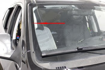 1 699 р. Водостоки (дефлектора) лобового стекла Стрелка 11 Foton Sauvana (2014-2020)  с доставкой в г. Пермь. Увеличить фотографию 4