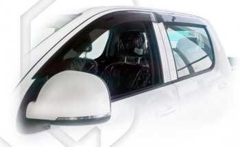 Дефлектора окон CA-Plastic Foton Tunland (2012-2019) Pickup Double Cab дорестайлинг (Classic полупрозрачный)