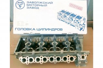 43 059 р. Головка блока ЗМЗ (405, 409, 40911, 406, с клапанами, пятиопорная, на все модели ЕВРО-0, 1, 2, в сборе) ГАЗ Баргузин 2217 автобус 2-ой рестайлинг (2010-2025)  с доставкой в г. Пермь. Увеличить фотографию 2