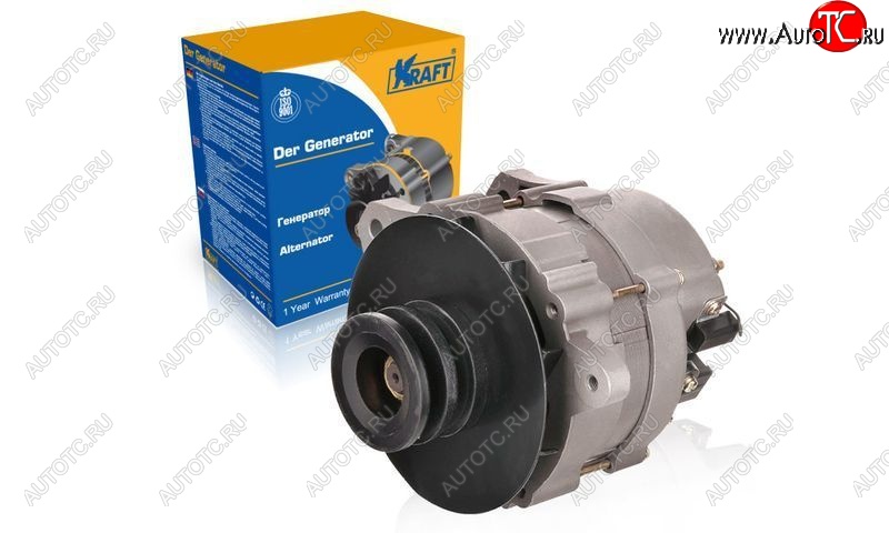 4 999 р. Генератор (80A) (ДВС 402) KRAFT ГАЗ 31105 Волга рестайлинг (2007-2009)  с доставкой в г. Пермь