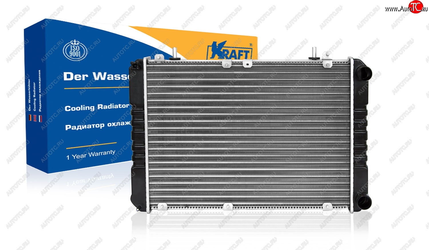 7 599 р. Радиатор двигателя (ГАЗель Бизнес) KRAFT  ГАЗ Баргузин  2217 автобус - Соболь ( 2217 Бизнес автобус,  2752,Бизнес,  2310,Бизнес)  с доставкой в г. Пермь