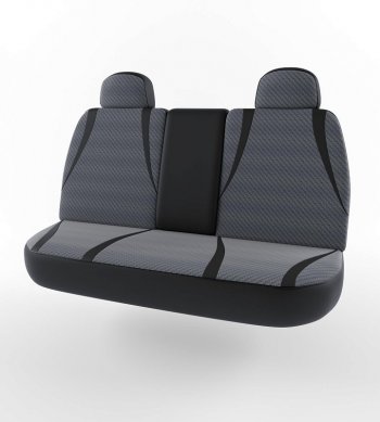4 199 р. Чехлы для сидений (3-з местная) Lord Autofashion Форсаж (экокожа)  ГАЗ ГАЗель  3302 (1994-2002) дорестайлинг шасси (Черный, вставка жаккард Зигзаг)  с доставкой в г. Пермь. Увеличить фотографию 2