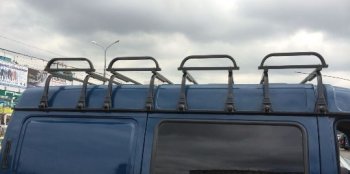 7 499 р. Багажник на крышу Голицыно (2 секции) ГАЗ Соболь 2752 дорестайлинг цельнометаллический фургон (1998-2002)  с доставкой в г. Пермь. Увеличить фотографию 2