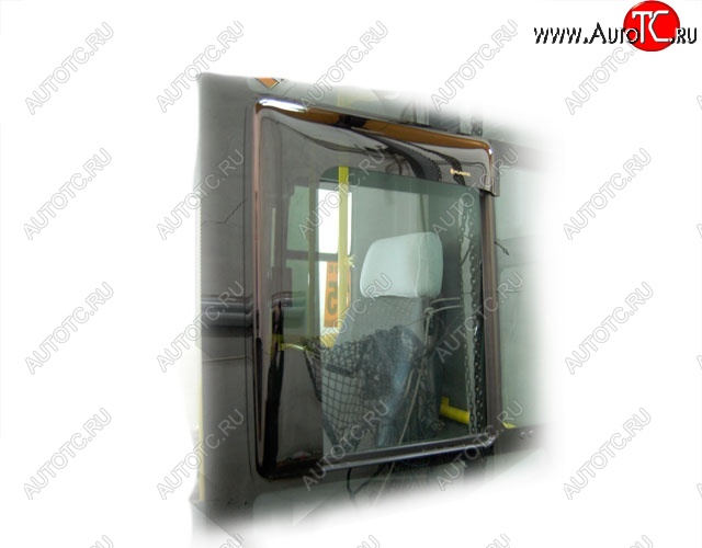 1 199 р. Дефлектора окон CA-Plastic  ГАЗ ГАЗель Next  A60,A63, A64 (2014-2021) автобус (Classic полупрозрачный, Без хром.молдинга)  с доставкой в г. Пермь