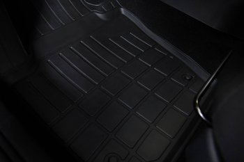 1 989 р. Коврики в салон SeiNtex (полиуретан) Geely Atlas Pro NL3 (2019-2025) (Черный)  с доставкой в г. Пермь. Увеличить фотографию 2