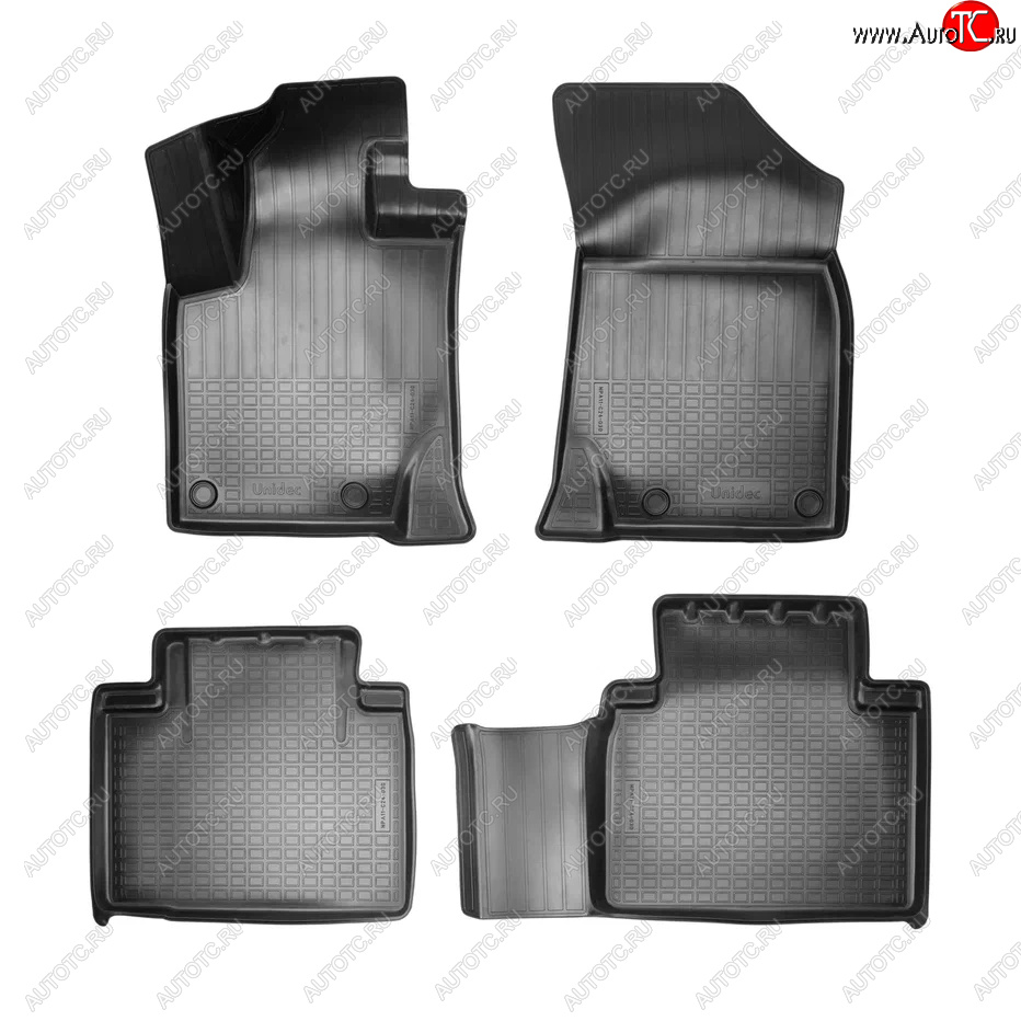 1 659 р. Коврики салона Norplast Unidec Geely Atlas Pro NL3 (2019-2025) (Черный)  с доставкой в г. Пермь