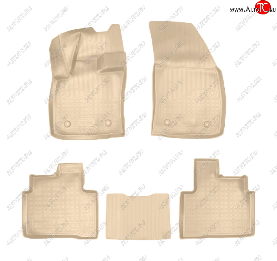 2 899 р. Коврики салона Norplast Unidec  Geely Tugella  FY11,HPBA4 (2019-2025) дорестайлинг, рестайлинг (Цвет: бежевый)  с доставкой в г. Пермь