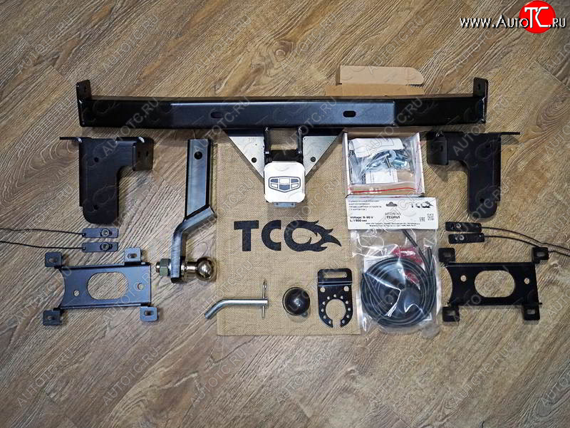 14 999 р. Фаркоп (тягово-сцепное устройство) TCC Geely Atlas NL3 (2016-2022) (Оцинкованный, шар E)  с доставкой в г. Пермь