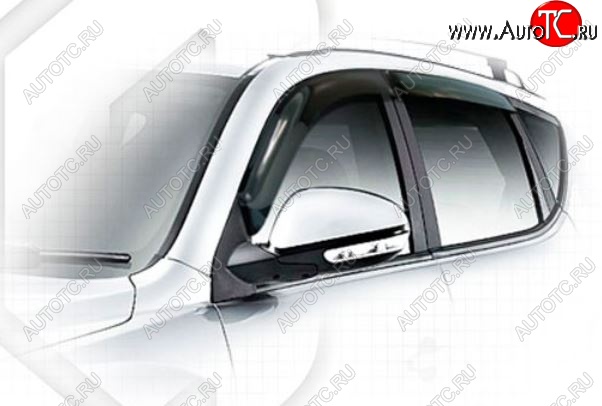 1 999 р. Дефлектора окон CA-Plastiс  Geely Emgrand X7 (2011-2015) дорестайлинг (Classic полупрозрачный, Без хром.молдинга)  с доставкой в г. Пермь
