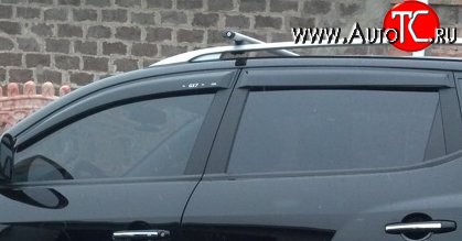 4 199 р. Комплект дефлекторов окон (ветровиков) 4 шт. Cross SIM Geely Emgrand X7 дорестайлинг (2011-2015)  с доставкой в г. Пермь
