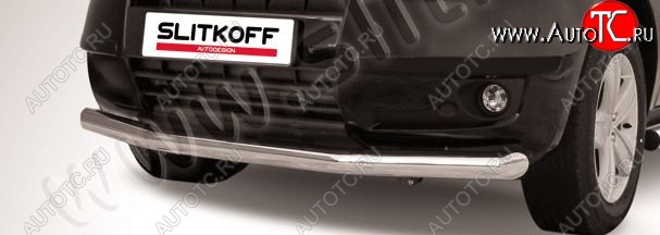 13 649 р. Защита переднего бампера Slitkoff (d76 мм)  Geely Emgrand X7 (2011-2015) дорестайлинг (Нержавейка, Полированная)  с доставкой в г. Пермь
