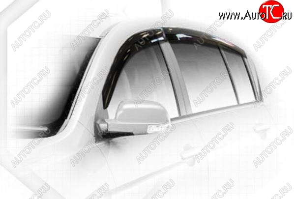 2 079 р. Дефлектора окон CA-Plastiс  Geely Emgrand EC7 (2009-2016) хэтчбек (Classic полупрозрачный, Без хром.молдинга)  с доставкой в г. Пермь