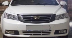 889 р. Реснички на фары Кураж Geely Emgrand EC7 седан дорестайлинг (2009-2016) (Неокрашенные)  с доставкой в г. Пермь. Увеличить фотографию 2