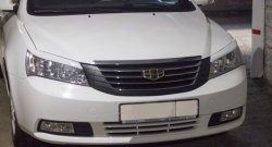 889 р. Реснички на фары Кураж Geely Emgrand EC7 седан дорестайлинг (2009-2016) (Неокрашенные)  с доставкой в г. Пермь. Увеличить фотографию 3