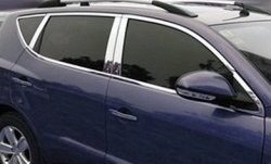 2 849 р. Нижние накладки на двери СТ Geely GX7 (2011-2015) (Неокрашенные)  с доставкой в г. Пермь. Увеличить фотографию 2