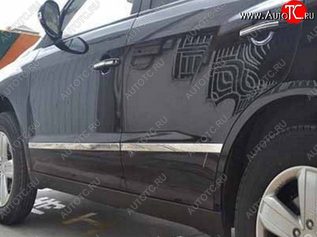 6 449 р. Молдинги CT Geely GX7 (2011-2015) (Неокрашенные)  с доставкой в г. Пермь