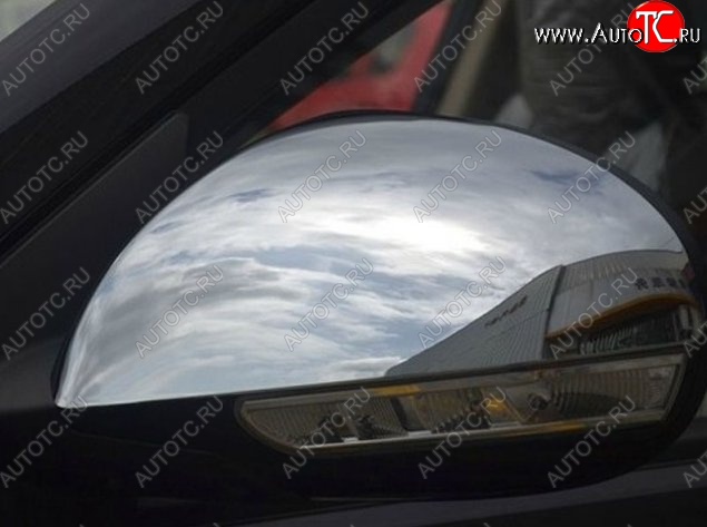 3 349 р. Накладки на зеркала СТ Geely GX7 (2011-2015) (Неокрашенные)  с доставкой в г. Пермь