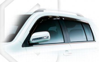 Дефлектора окон CA-Plastiс Geely MK Cross (2011-2016) (Classic полупрозрачный)