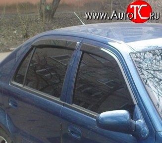 999 р. Комплект дефлекторов окон (ветровиков) 4 шт. Russtal Geely Otaka (2006-2009)  с доставкой в г. Пермь
