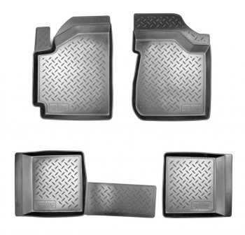 Комплект салонных ковриков Norplast Unidec Geely Otaka (2006-2009) (Цвет: черный)