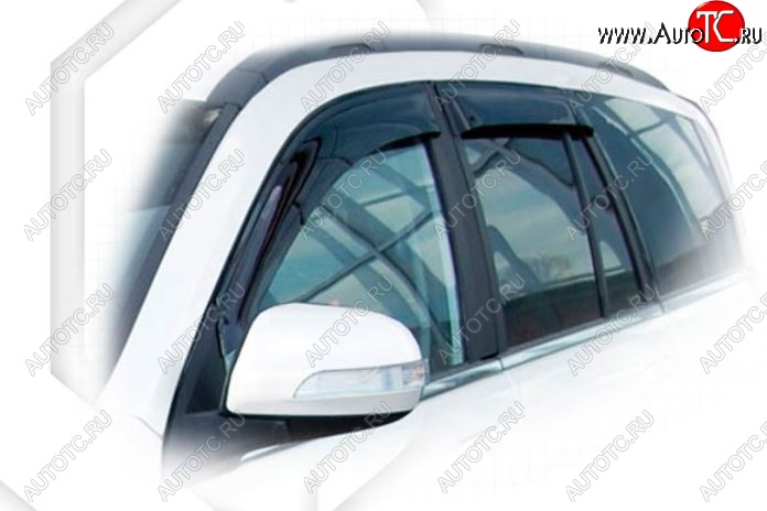 2 079 р. Дефлектора окон CA-Plastiс Great Wall Hover H3  рестайлинг (2014-2016) (Classic полупрозрачный, Без хром.молдинга, Крепление только на скотч)  с доставкой в г. Пермь