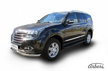 Порожки для ног Arbori Optima Black Great Wall Hover H3  рестайлинг (2014-2016)