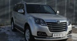 14 799 р. Одинарная защита переднего бампера диаметром 63 мм SLITKOFF Great Wall Hover H3  рестайлинг (2014-2016)  с доставкой в г. Пермь. Увеличить фотографию 4