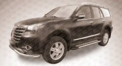 10 699 р. Алюминиевые пороги Slitkoff Luxe Silver  Great Wall Hover H3 (2014-2016)  рестайлинг  с доставкой в г. Пермь. Увеличить фотографию 2